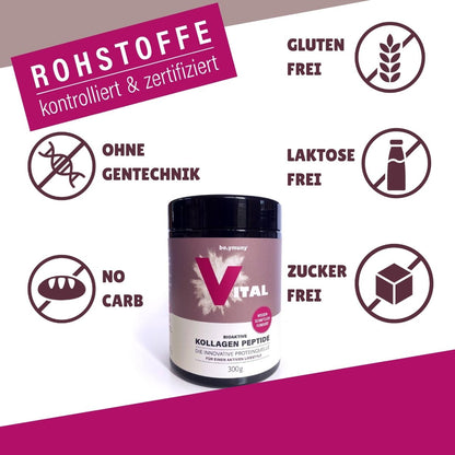 Premium Vitalkollagen für Haut, Gelenke und  Muskeln - 300 g Pulver